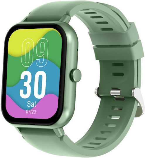 Devia Wt2 Smartwatch with Heart Rate Monitor (Green) view 1
