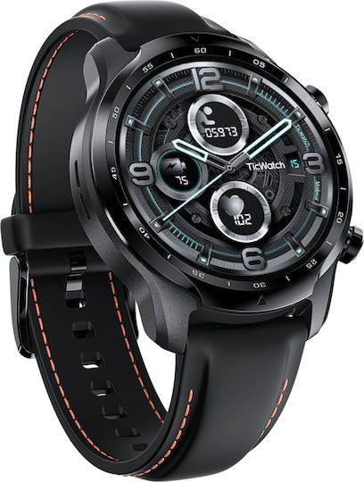 Ticwatch Pro 3 GPS Stainless Steel 48mm Waterproof Smartwatch with Heart Rate Monitor (Shadow Black) view 3