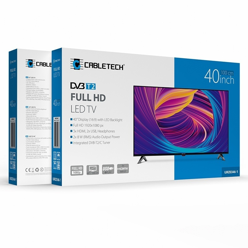 Cabletech TV 40" Full HD LED URZ0346-1 2025 view 3