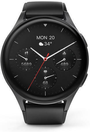 HAMA 8900 Waterproof Smartwatch with Heart Rate Monitor (Black)