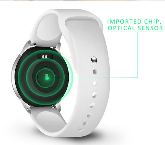 Lige BW0072 45mm Smartwatch with Heart Rate Monitor (White) view 6