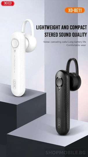 XO BE11 Earbud Bluetooth Handsfree Earphone White view 4
