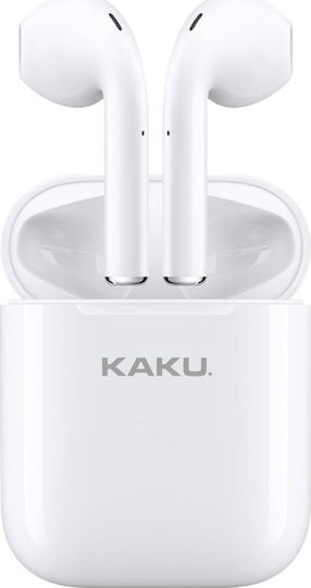 Kaku KSC-503 Earbud Bluetooth Handsfree Earphones with Charging Case White view 1