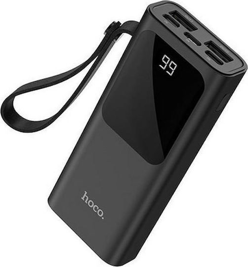 Hoco J41 Treasure Power Bank 10000mAh with 2 USB-A Ports Black