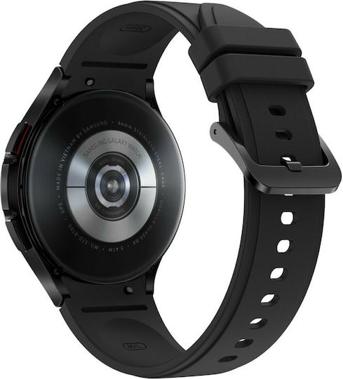 Samsung Galaxy Watch4 Classic Bluetooth Stainless Steel 46mm Waterproof with Heart Rate Monitor (Black) vue 7