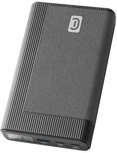 Cellular Line ROCKET Power Bank 20000mAh 65W with USB-A Port and 2 USB-C Ports Power Delivery Black view 4