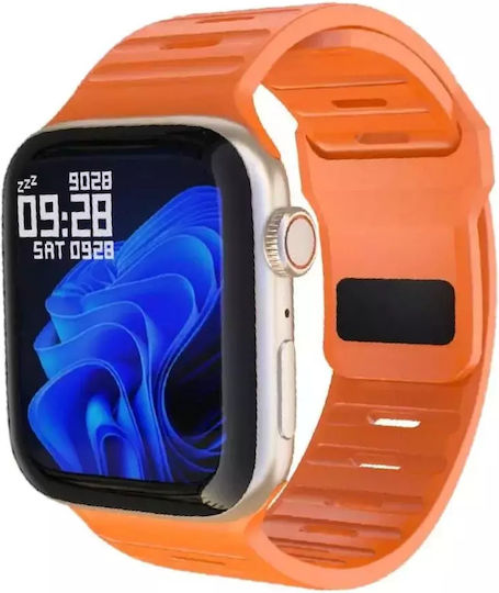 WS-GS38 Pro Smartwatch with Heart Rate Monitor (Orange)