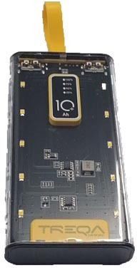 Treqa TR-959 Power Bank 10000mAh Transparent view 1