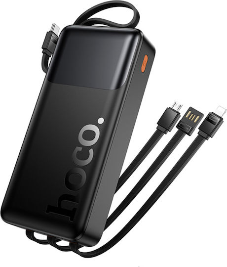 Hoco J156A Power Bank 20000mAh with USB-A Port and USB-C Power Delivery Port Black view 3