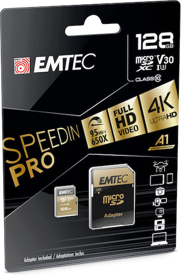 Emtec Speedin Pro microSDXC 128GB Class 10 U1 A1 UHS-I view 2