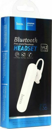 Hoco E36 Earbud Bluetooth Handsfree Earphone White view 6