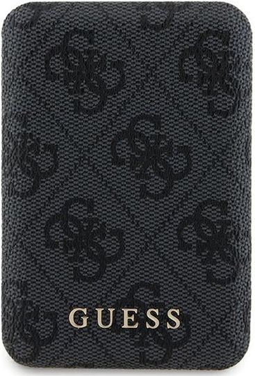 Guess Metal Logo MagSafe Power Bank 5000mAh 15W with USB-A Port and USB-C Port Black