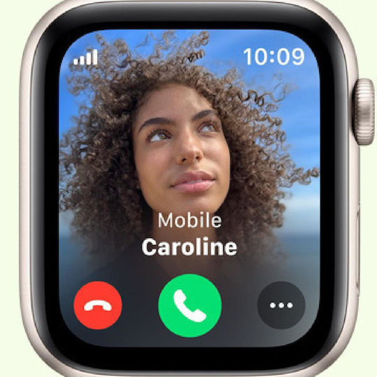 Apple Watch SE 2023 Aluminium 40mm Waterproof with Heart Rate Monitor (Silver with Storm Blue Sport Band (S/M)) view 5