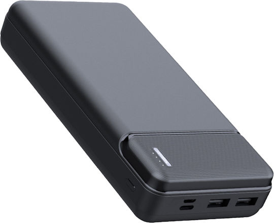 Techsuit PB-N1 Power Bank 10000mAh with 2 USB-A Ports Black