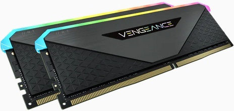 Corsair Vengeance RGB RT DDR4 16GB RAM with 2x8GB Modules and Speed 3200 for Desktop CMN16GX4M2Z3200C16 vue 2