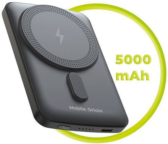 Mobile Origin MagSafe Power Bank 5000mAh 15W Power Delivery Black view 9