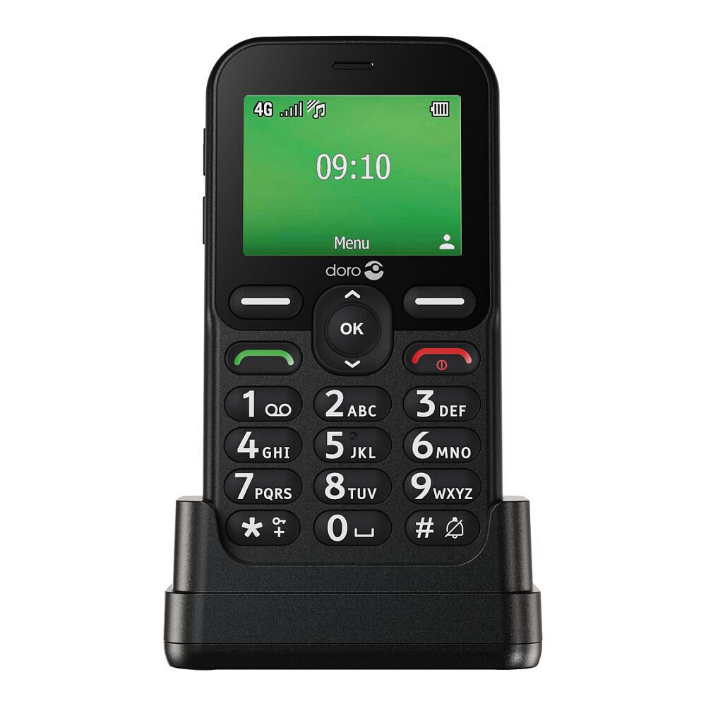 Doro Leva E10 Dual SIM Mobile Phone with Large Buttons Black
