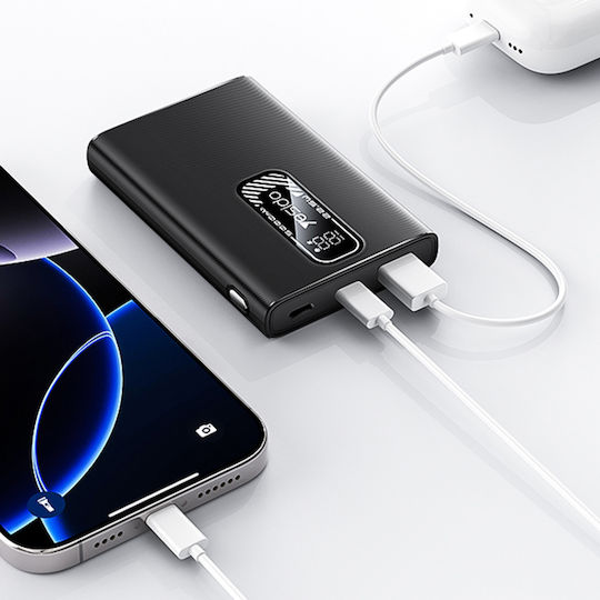 Yesido YP92 Power Bank 5000mAh 22.5W with USB-A Port and USB-C Port Black view 5