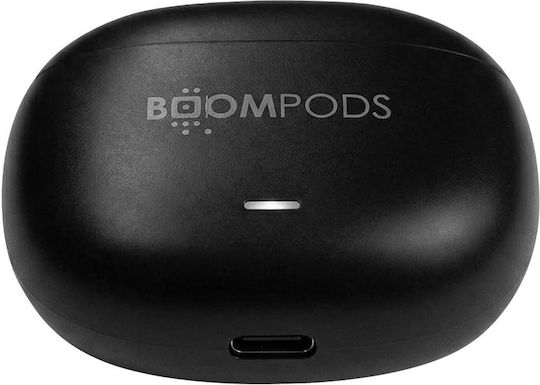 Boompods In-ear Bluetooth Handsfree Earphones with Sweat Resistance and Charging Case Black view 2