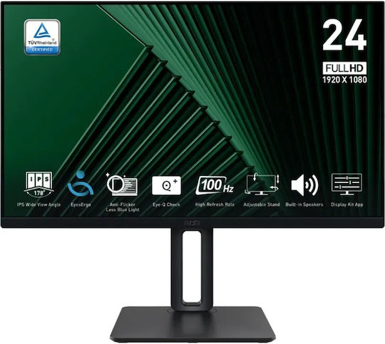 MSI Pro MP245PG IPS Monitor 24" FHD 1920x1080 with Response Time 4ms GTG