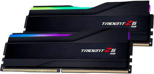 G.Skill Trident Z5 RGB XMP DDR5 32GB RAM with 2x16GB Modules and Speed 6000 for Desktop F5-6000J3036F16GX2-TZ5RK
