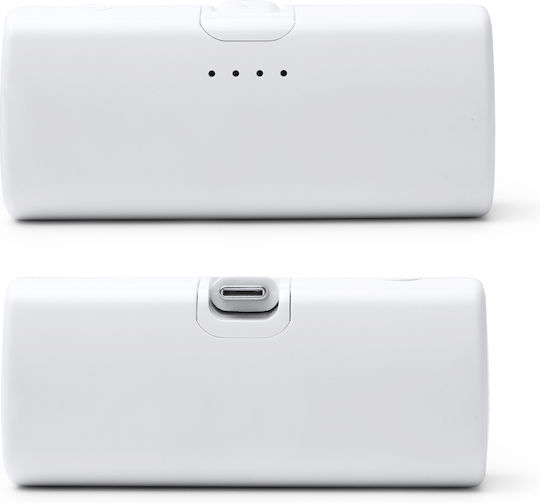 BIPER USB-C Power Bank 5000mAh White view 3