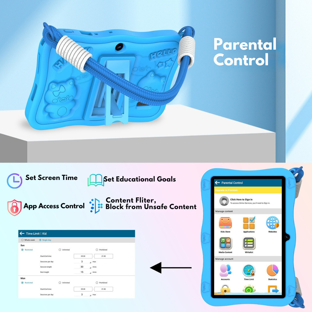 7" Tablet (3GB/32GB) Blue view 6