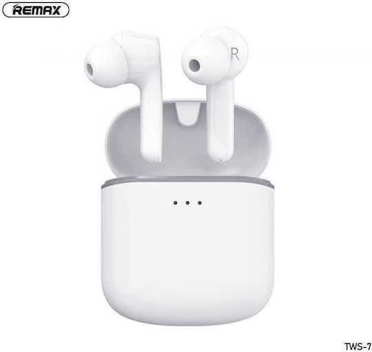 Remax TWS-7 In-ear Bluetooth Handsfree Earphones with Charging Case White view 5
