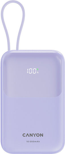 Canyon Power Bank 10000mAh 22.5W Power Delivery / Quick Charge 3.0 Purple