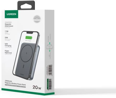 Ugreen PB561 MagSafe Power Bank 10000mAh 20W with USB-C Port Black view 3