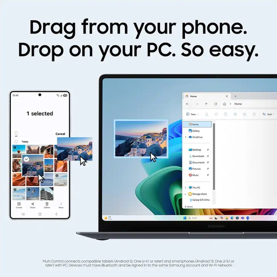 Samsung Galaxy Book6 Pro Copilot+ PC 14" OLED 120Hz (Ultra 7-356H/16GB/512GB SSD/W11 Home) (US Keyboard) view 7
