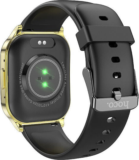 Hoco Y19 Smartwatch with Heart Rate Monitor (Gold) view 2
