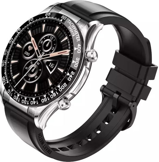 Nubi E18 PRO Smartwatch with Heart Rate Monitor (Black / Silicone) vue 4