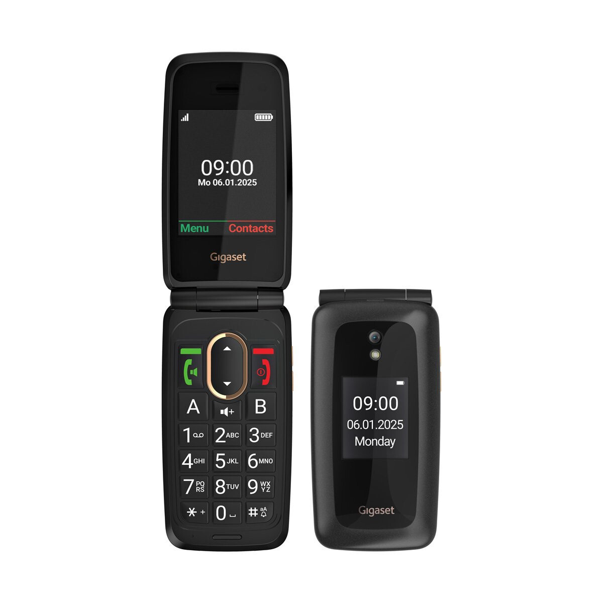Gigaset GL795 Dual SIM Mobile Phone with Large Buttons Gray