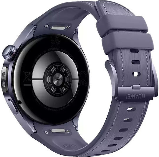 Huawei Watch 5 Titanium 46mm Waterproof with eSIM and Heart Rate Monitor (Purple) view 2
