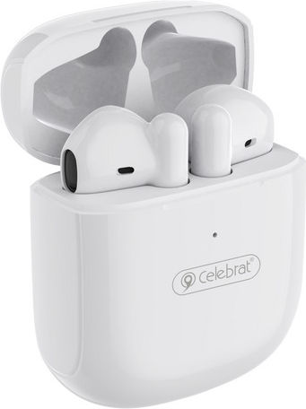 Celebrat W16 Earbud Bluetooth Handsfree Earphones with Charging Case White view 3