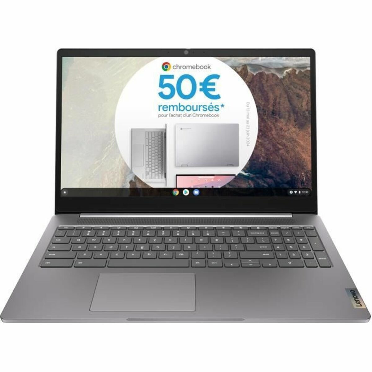 Lenovo IdeaPad 3 Chrome 15IJL6 15.6" FHD (Celeron Dual Core-N4500/4GB/64GB SSD/Chrome OS) Arctic Grey (US Keyboard)