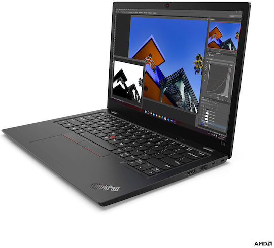 Lenovo ThinkPad L13 Gen 4 (AMD) 13.3" IPS FHD+ (Ryzen 5 Pro-7530U/16GB/512GB SSD/W11 Pro) Thunder Black (ES Keyboard) vista 3