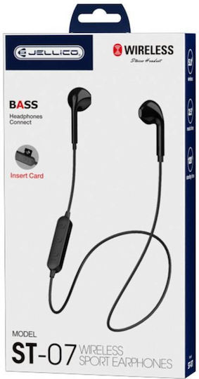 Jellico ST-07 In-ear Bluetooth Handsfree Earphones Black view 2
