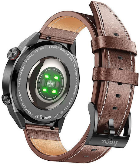 Hoco Y11 Smartwatch with Heart Rate Monitor (Black) vue 4