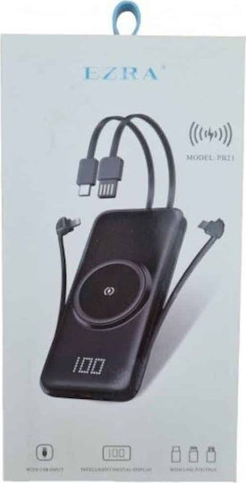 Ezra PB21 Power Bank 10000mAh with USB-A Port Black vue 4