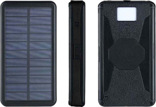 PowerNeed ES20000B Solar Power Bank 20000mAh with 2 USB-A Ports Black vue 5