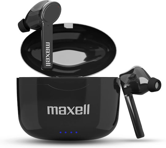 Maxell BT Dynamic+TWS In-ear Bluetooth Handsfree Earphones with Charging Case Black view 1