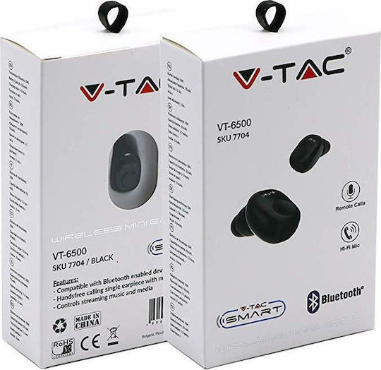 V-TAC VT-6500 In-ear Bluetooth Handsfree Earphone Black view 4