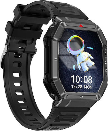NO.1 Dt108 Smartwatch with Heart Rate Monitor (Black)