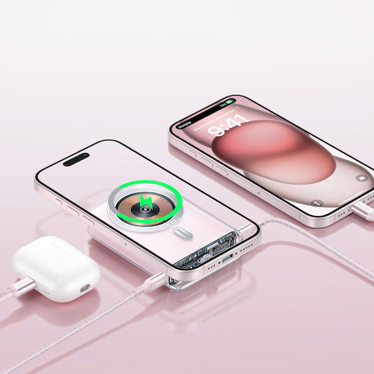 Innostyle MagSafe Power Bank 10000mAh Pink view 6