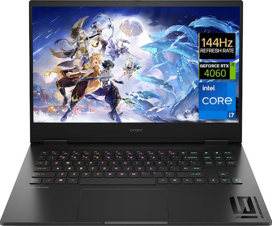 HP Omen 16-wd0005nw 16.1" IPS FHD 144Hz (i7-13620H/16GB/512GB SSD/GeForce RTX 4060/W11 Home) (International English Keyboard) view 1
