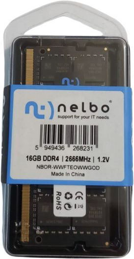 Nelbo DDR4 with Module 1x16GB and Speed 2666 for Laptop D00X3KYBM
