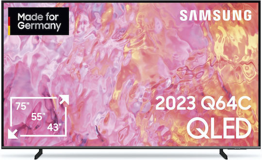 Samsung Smart Television 75" 4K UHD QLED GQ75Q64CAUXZG HDR (2023)