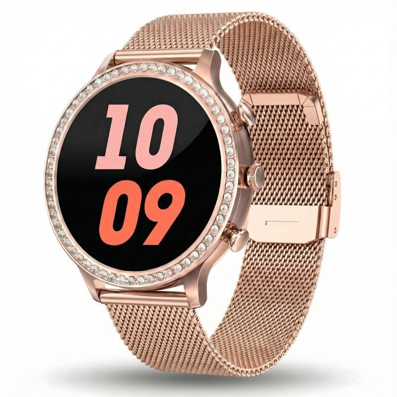 Gravity Smartwatch Rose Gold Milanese Strap view 4